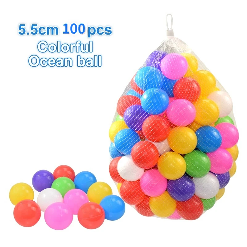 E Support 2000PCS Colorful Plastic Ball Pit Balls Baby Kids Tent Swim Toys Ball Pool Ball Ocean Ball 