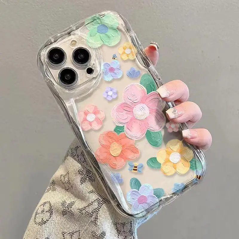 Floral Leaf Design Protective Phone Case Cover