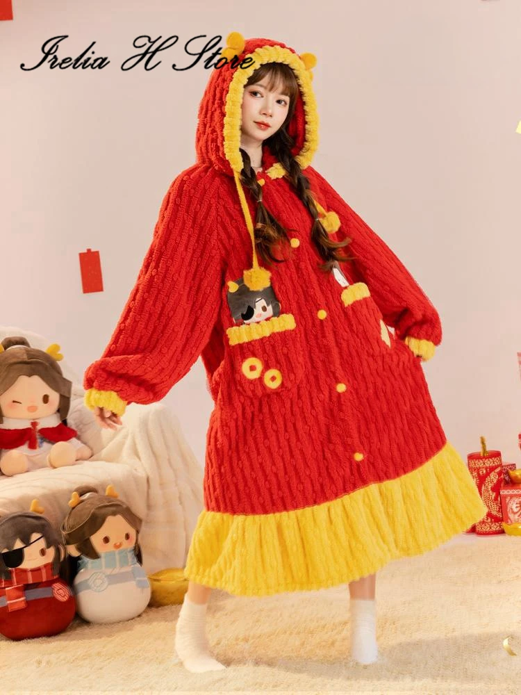 

Irelia H Tian Guan Ci Fu New Year's pajamas Cosplay Costume China Ancient Dragon Year Sleeping Robe Halloween Costumes