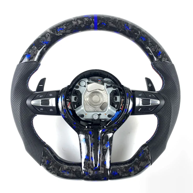 Car Steering Wheel FOR BMW F01F02F03F04F06 F10 F11 F12 F13 F15 F16 5 6 7 Series Forged Carbon Fiber Steering Wheel