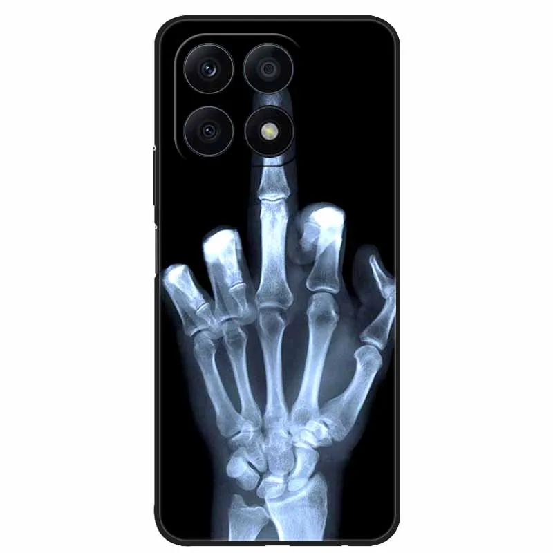 Cool Black Soft TPU Phone Case with Wolf and Lion Design - Durable Back Cover