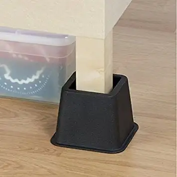 

Adjustable Bed Riser System in Black, 8 Count
