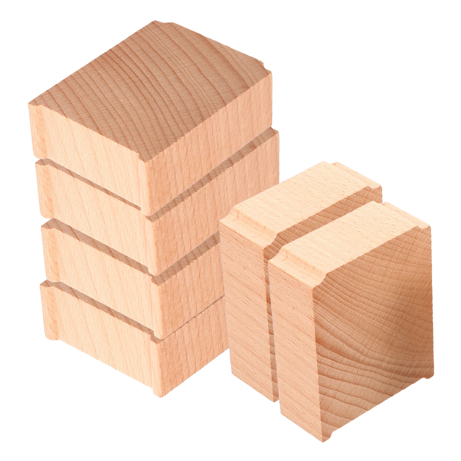 Train Bridge Pier Child Trestles 670X520X240CM Beech Supports Wood Track Risers 6 Pcs