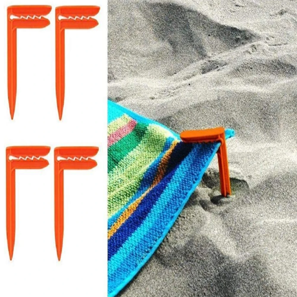 Clips Para Toallas De Playa - Pack De 7 Con Bolsa, Sujetan Mantas Al Viento Para Camping Y Picnic