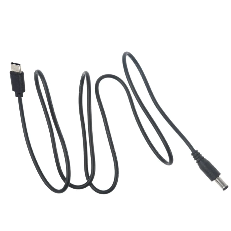 

USB Type C to 5.5mm & 2.1mm Power Plug Charging Cable for Router LED Light