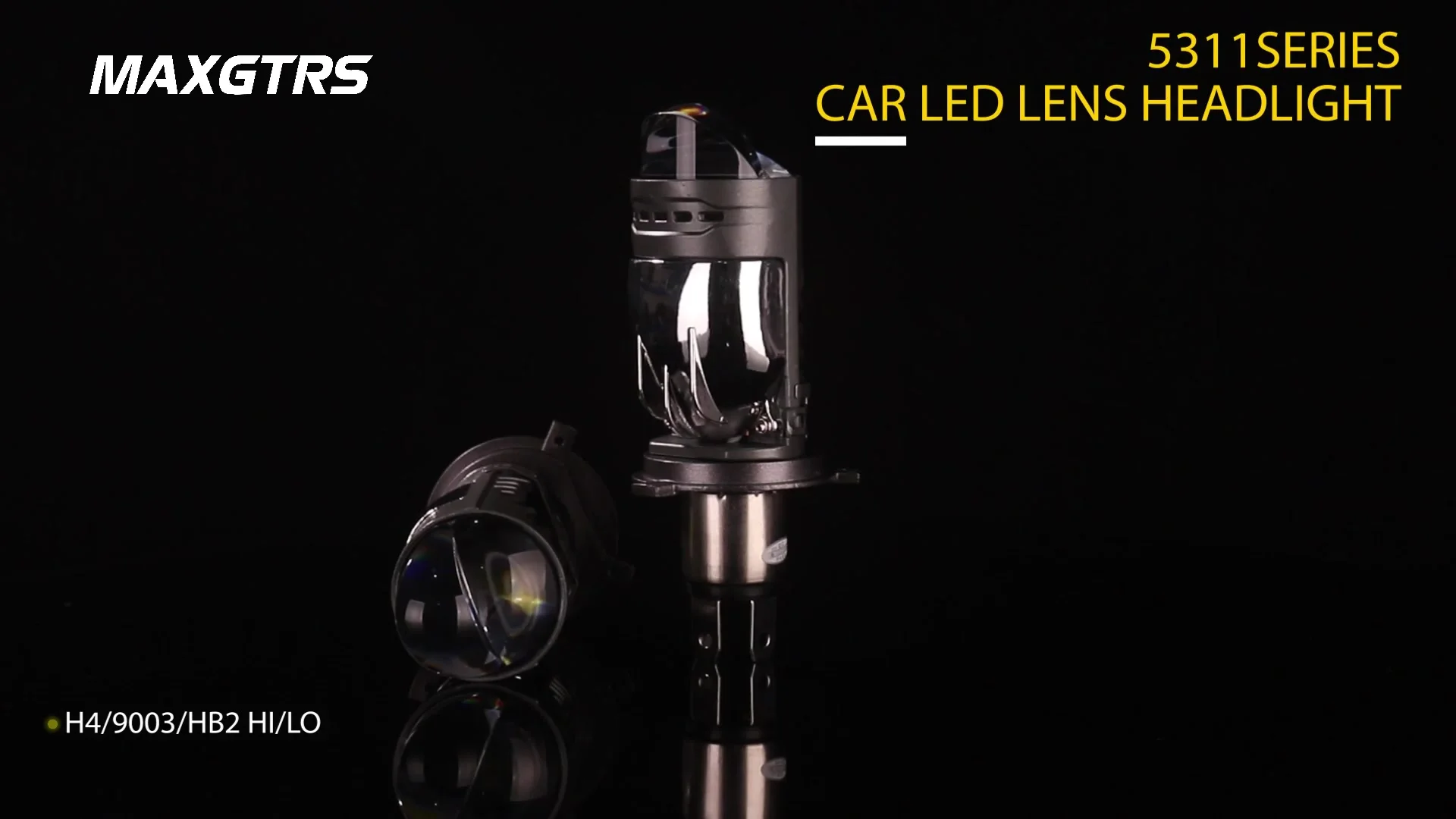 2PC LHD H4/9003 100W 12000LM Mini Bi-LED Projector Lens Hi/Lo Headlight Retrofit