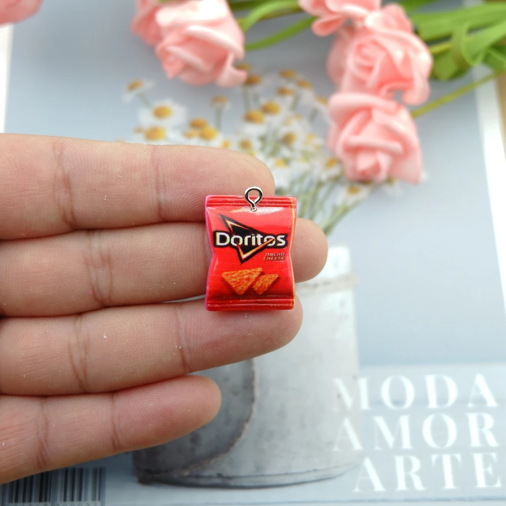 Charming Potato Chip-Inspired Charms for Jewelry Making - Wholesale Bulk Accessories