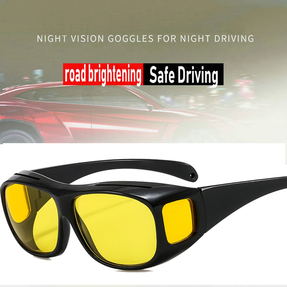 Night Vision Sunglasses Car Night Vision Drive Glasses Goggles Safety Anti-Glare Anti-UV Driving Sunglasses Drivers Glasses Auto Interior Accessories