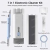Electronic Cleaner 7-in-1 Kit Computer Keyboard Brush Headphone Cleaning Pen and Keycap Puller Set - Cleaning Tools for Headsets 3