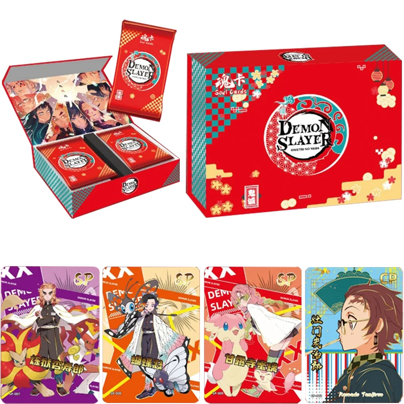 

Demon Slayer Cards Game Anime Character Kamado Tanjirou Nezuko Agatsuma Zenitsu Rare Limited Collection Flash Cards Kids Gifts