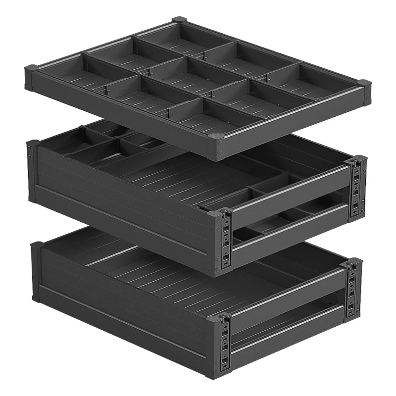 Layered Drawer Seasoning Basket Kitchen Cabinet Seasoning Basket Drawer