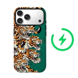 Stacked Tigers Magnetic Phone Case - Single/Double Layer Tough Protection - iPhone 17 (FC)