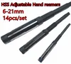 6.0-21mm 14pcs/set HSS Hand Adjustable reamers 1