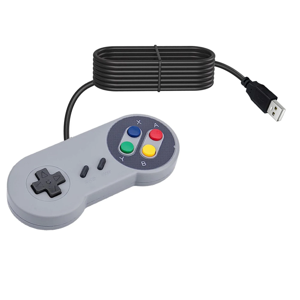 Kit 2 Controles Usb Super Nintendo Snes Joystick Windows