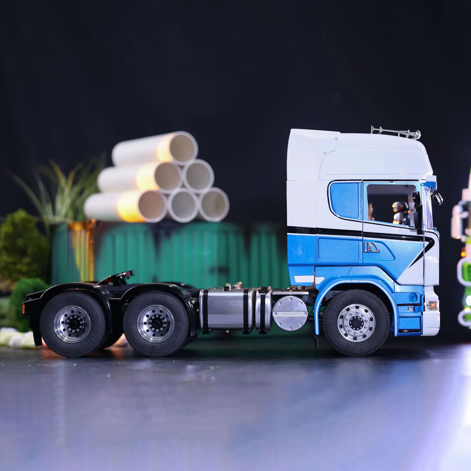 1/14 LESU Metal Chassis 6x6 RC Tractor Truck DIY Painted Finished Control Electric Car Birthday Christmas Gift Car Toys For Boys 3