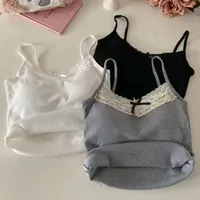 Crop Top en Dentelle pour Femme, Tricot en Y, Crop Top, Sexy, Slim, Doux, Dos aux 4