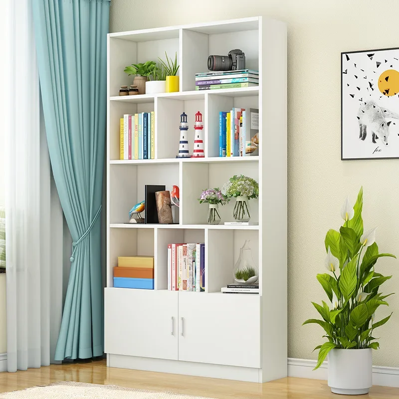 Bookshelf bookcase free combination rack simple floor children's bookcase living room simple storage locker customization