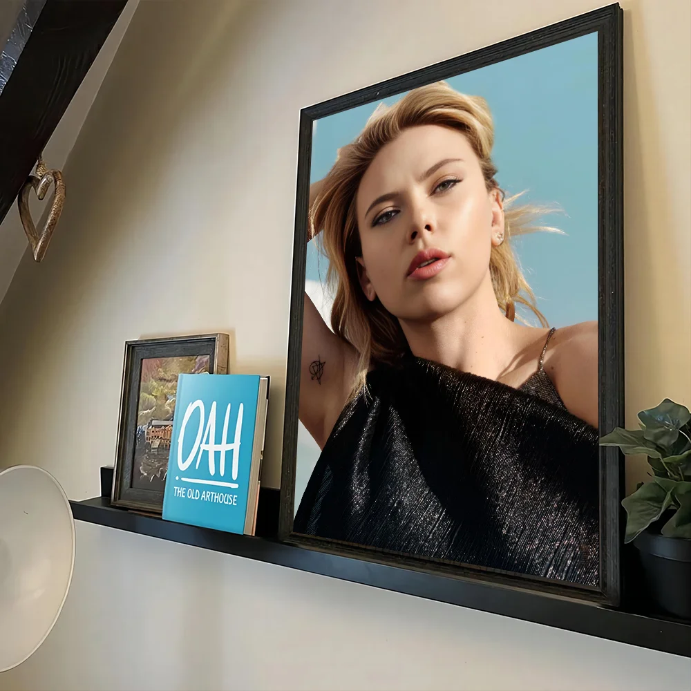 1pc Famous Scarlett Johansson Poster HD Posters Home Room Bar Cafe Decor Art Wall Painting Picture