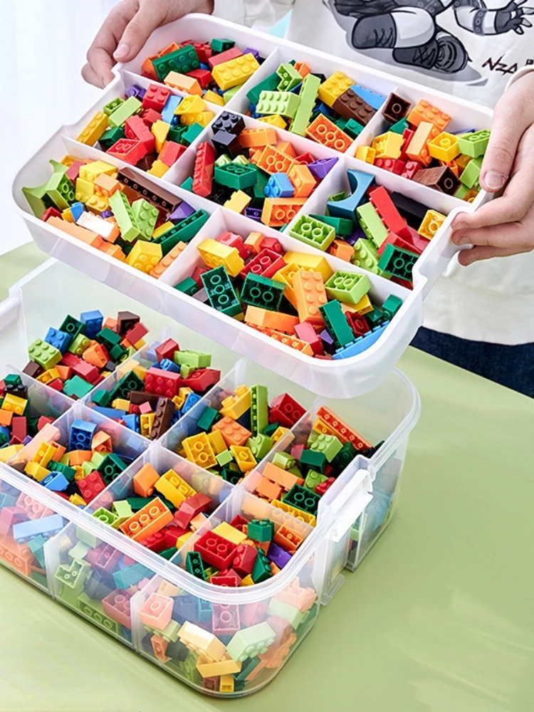 Lego Storage Box Compartments Building Blocks Lego Organizer
