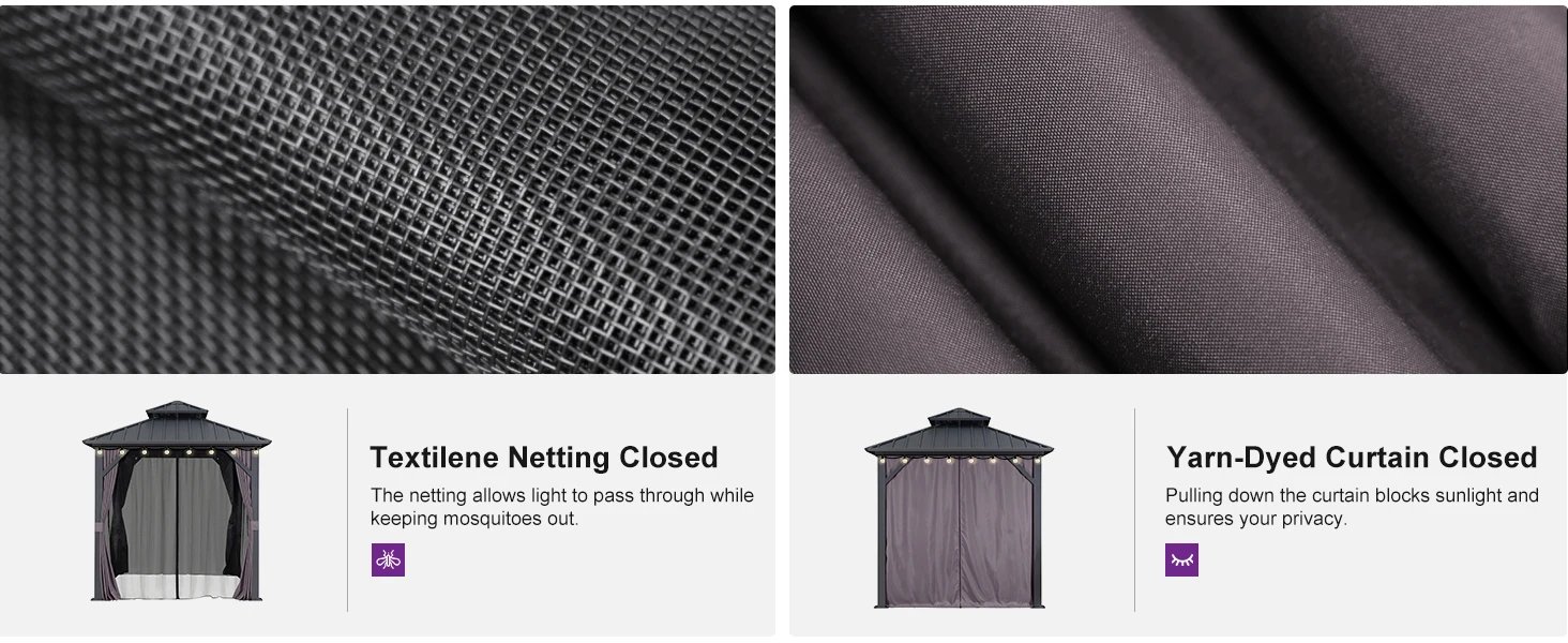 Textilene Netting & Yarn-Dyed Curtain