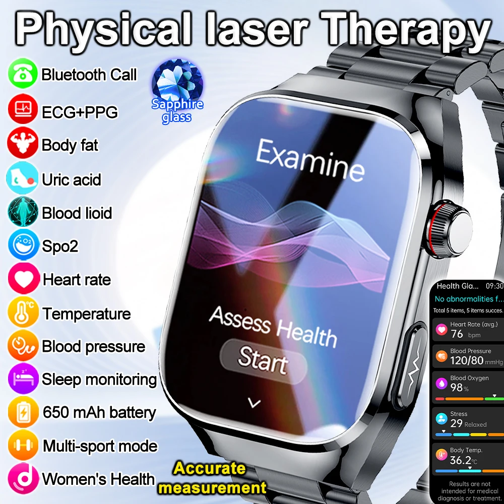 2026 New Smart Watch 2.04-inch AMOLED Screen Bluetooth Call IP68 Waterproof 650mA Sports Smartwatches Men Android Military-Grade 1