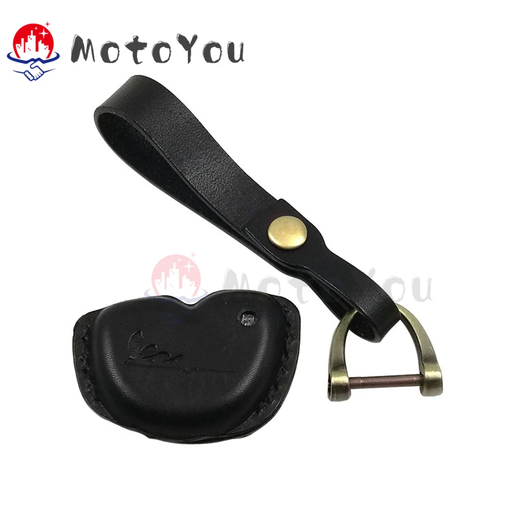 Motorcycle Key Case Leather Cover keyring keychain Accessories for All Vespa Model GTS LX LXV 50 125 250 300 GTS 300ie