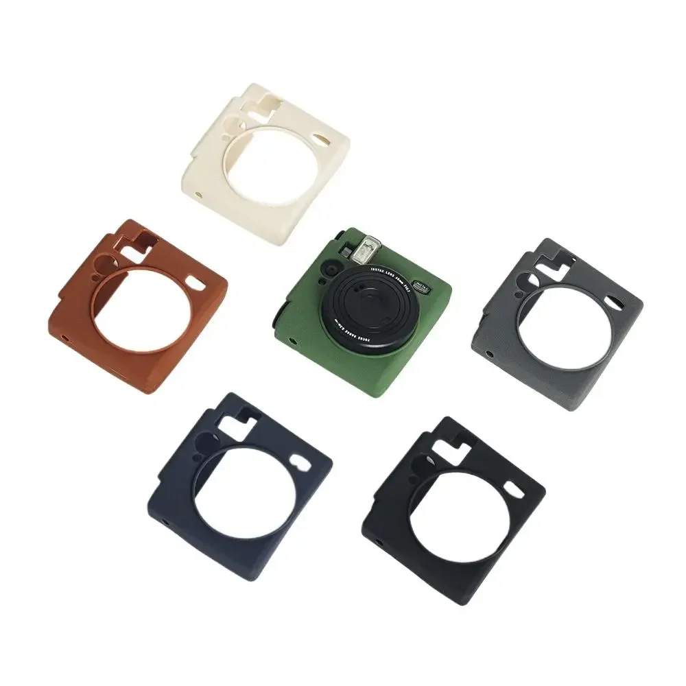 Silicone Instant Camera Case Shell for Fujifilm Instax Mini 99 Solid Color Protective Cover Wear Resistant Shockproof Profession