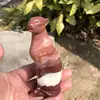 Natural Crystal Jade Leopard Carving Handmade Animal Powerful Statue For Home Decoration Lucky Gift 1PCS 4