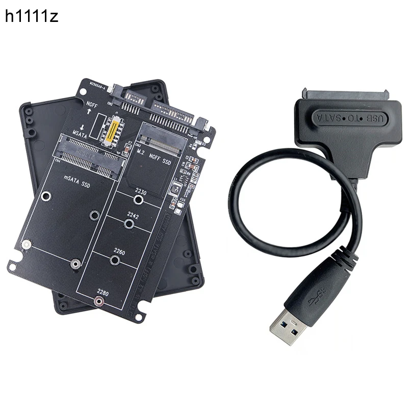 Adaptateur Double Disque M.2 NGFF / MSATA Vers SATA – Parfait Pour Récupérer Vos Anciens SSD !