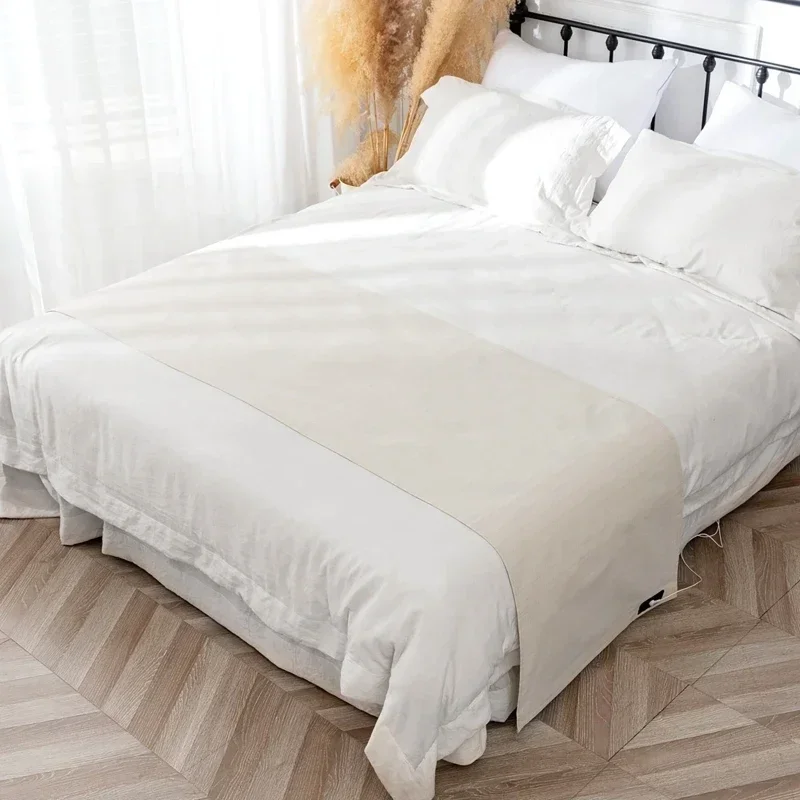 Soft and Conductive Grounding Sheet 95% Cotton and 5% Silver Fiber Composition Improve Sleep Easy to Use 193X203CM/70X200CM 2
