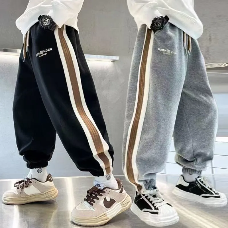 2025 New children's boys girls Thin jeans stripe summer Casual   pants thin section trousers 5