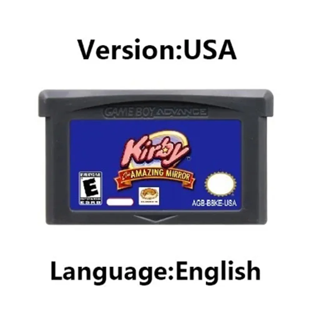 Kirby 32-Bit Game Cartridge: Amazing Mirror & Nightmare in Dream Land