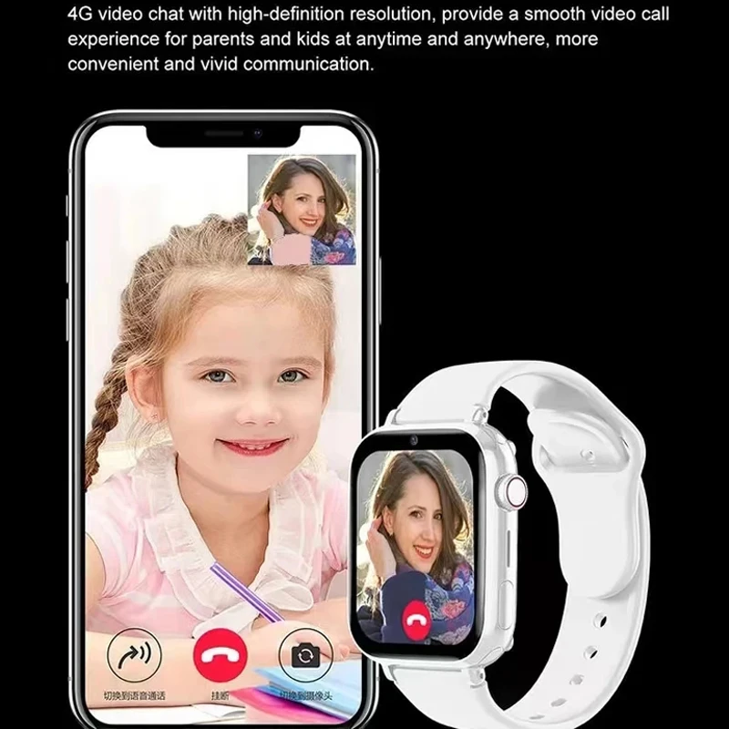 4G Kids Smart Watch Bluetooth Call Kids phone Watch Children GPS SOS Waterproof Smartwatch SIM Card Location Tracker Child