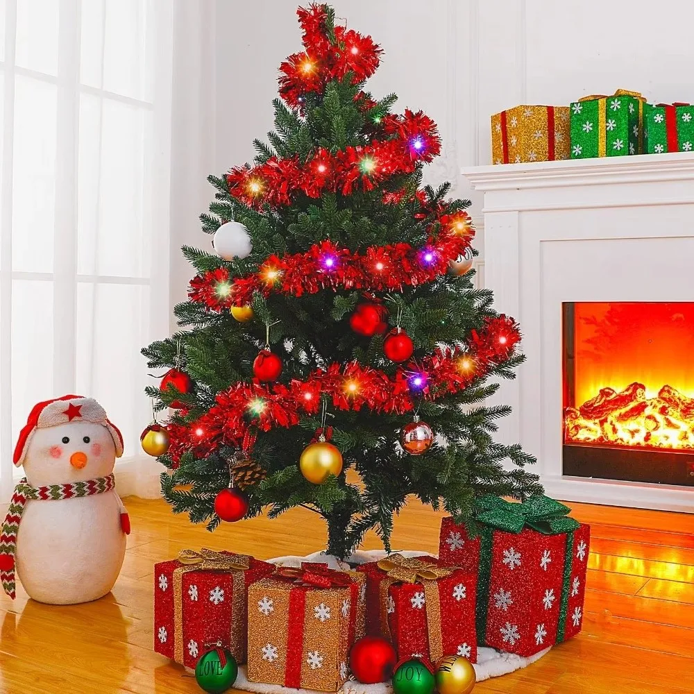 Guirlande De Noel Sapin, 3Pcs Guirlande Noël Sapin, Brillant Guirlande