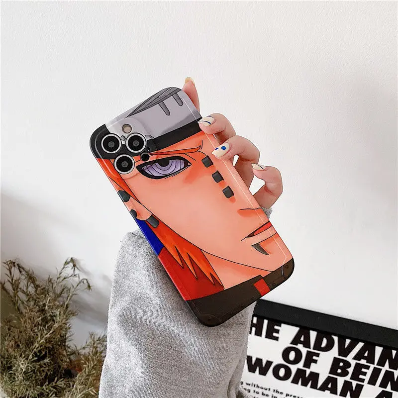 Anime Naruto Akatsuki Pein Kakuzu Soft Phone Case for iPhone 12 11 Pro Max XR XS Max 7 8 Plus X Protective Phone Back Cover 11 cases