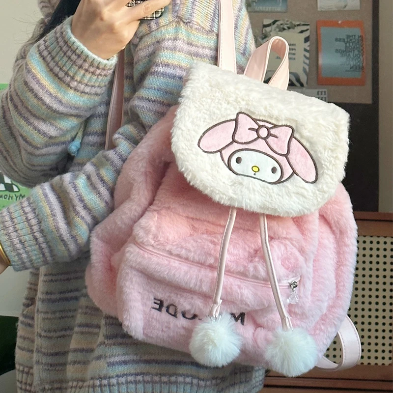 

Sanrio аниме Hellokittys сумка через плечо мультфильм почтовый Kawaii плюшевый портативный путешествия мультфильм Mymelody школьный портфель подарок на день рождения