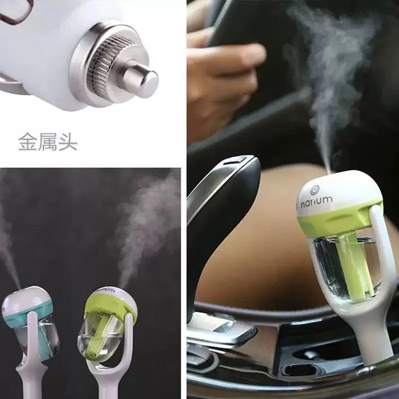 3-in-1 차량용 아로마테라피 디퓨저 가습기 플러그 앤 플레이 시가 라이터 미스트 메이커 신선한 운전 실내 액세서리
