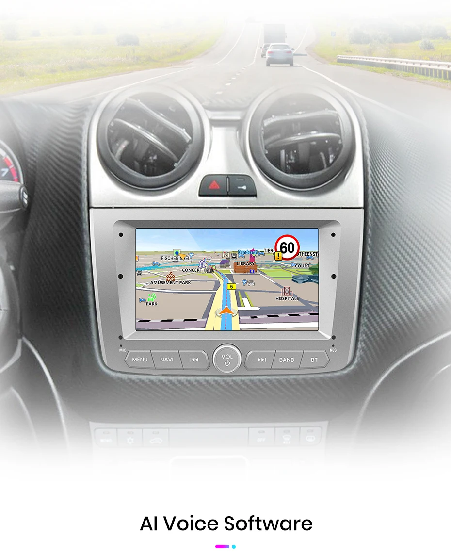 Junsun Kabelloses CarPlay Android Auto Autoradio für Alfa Romeo Mito 2008 2009 2011 2012-2016 GPS Intelligentes System Multimedia-Stereoanlage mit integriertem Kühlventilator GPS SWC 4G WIFI RDS FM DSP BT – Detail 36