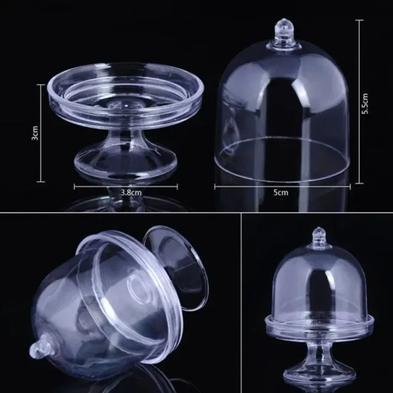 4PCS Tray Modeling Shape Plastic Candy Packing Box Party Wedding Supplies Gift Boxes
