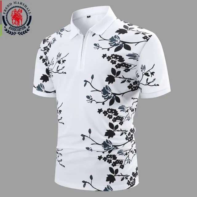 Modismo de Verão: Polo Floral Elegante da FREDD MARSHALL Modismo de Verão: Polo Floral Elegante da FREDD MARSHALL