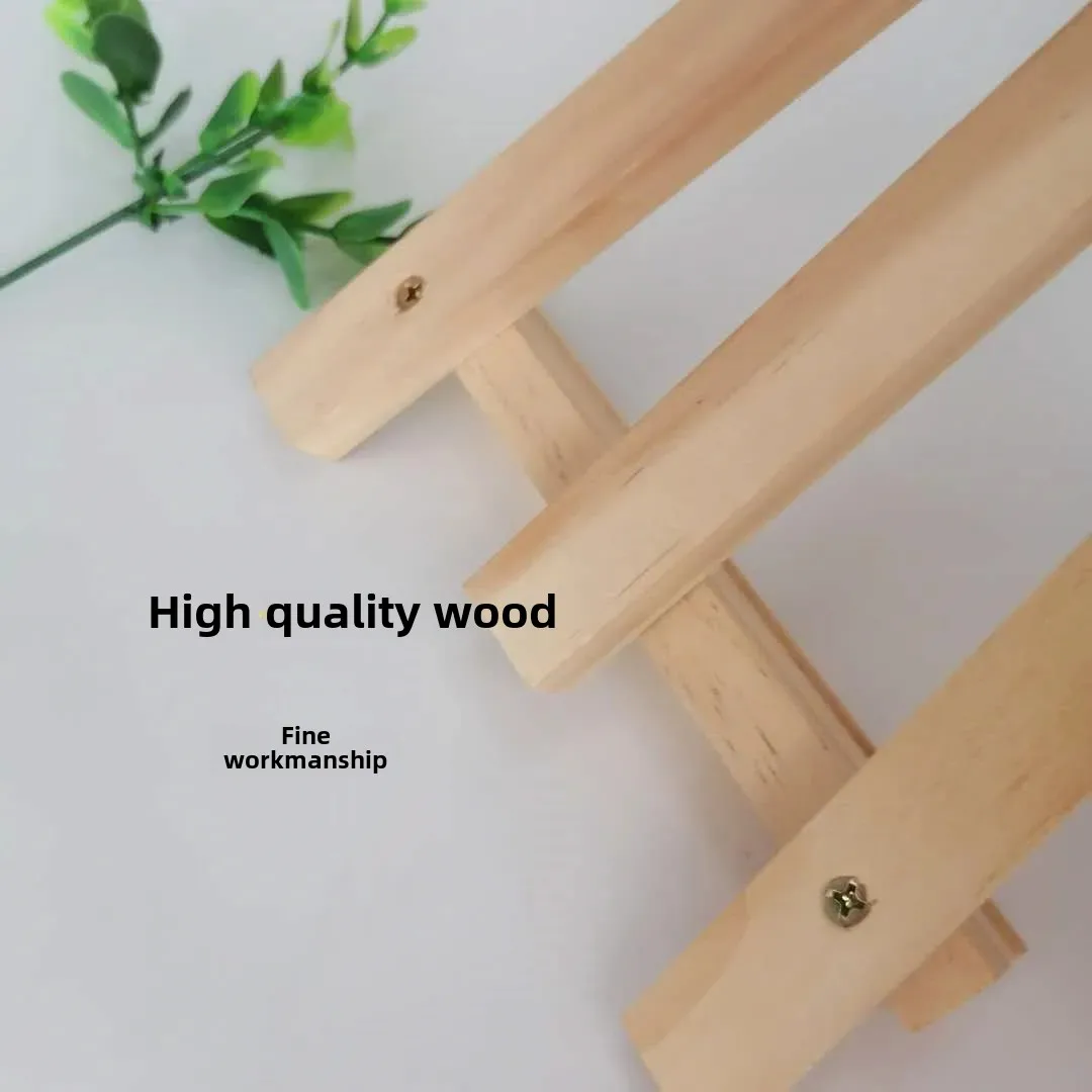 Triangle Display Stand Original Head Art Painting Easel Tablet Mobile Phone Stand Wooden Material Office School Supplies