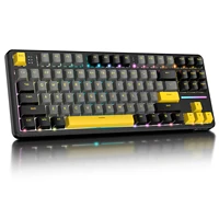 ATTACK SHARK X87 Wireless Mechanical Gaming Keyboard, Tri-Mode BT5.0/2.4GHz/USB-C Gasket Hot Swappable Custom Keyboard, Pre-lube 1