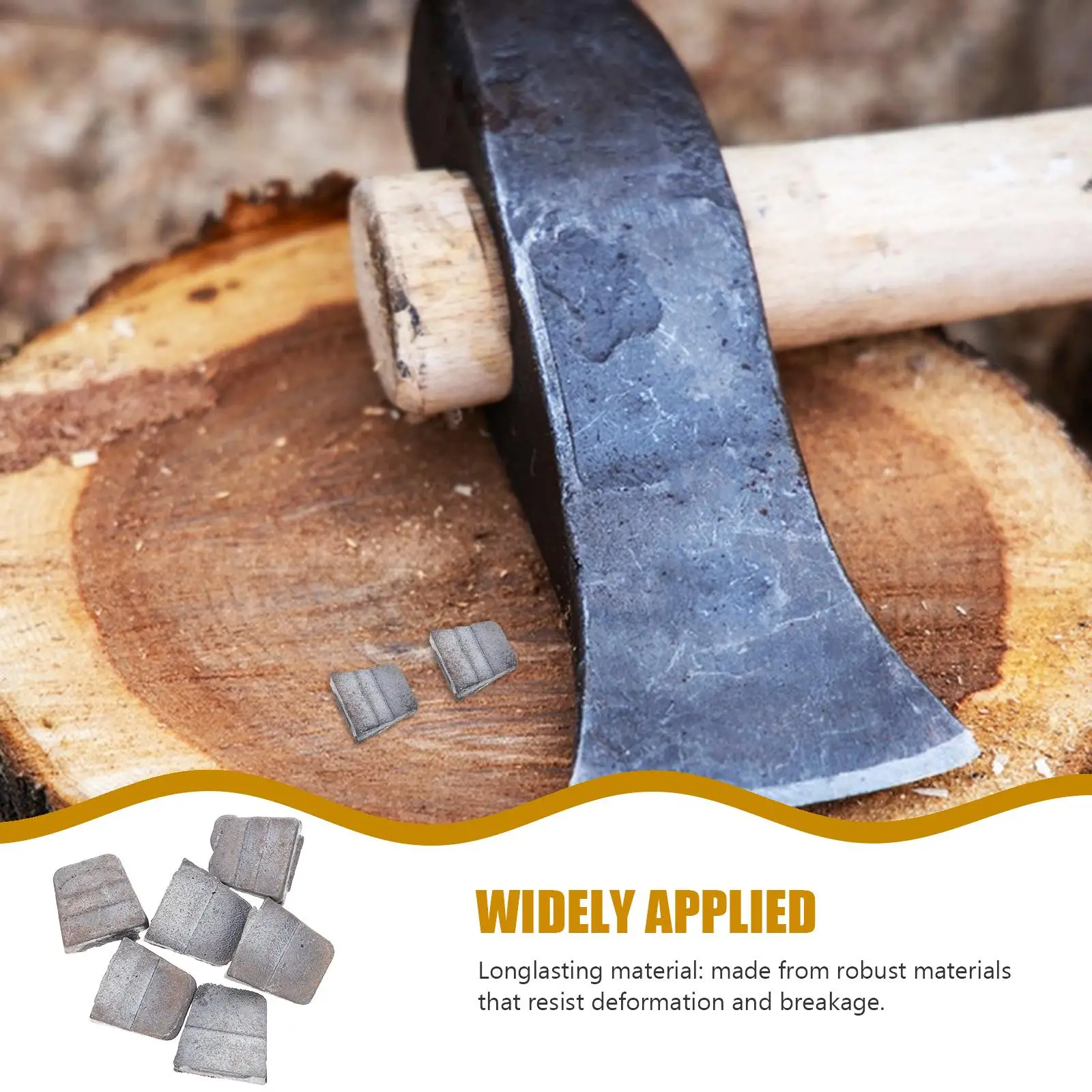 25Pcs Practical Round Steel Wedge For Axe Claw Hammer Round Handle