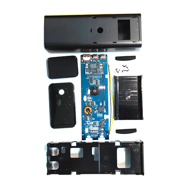 Professional PD100W DIY Battery Charger Case Fast Charging for 4PCS 21700 Polymer 20000mA Battery Power Bank Box for Macbook 4