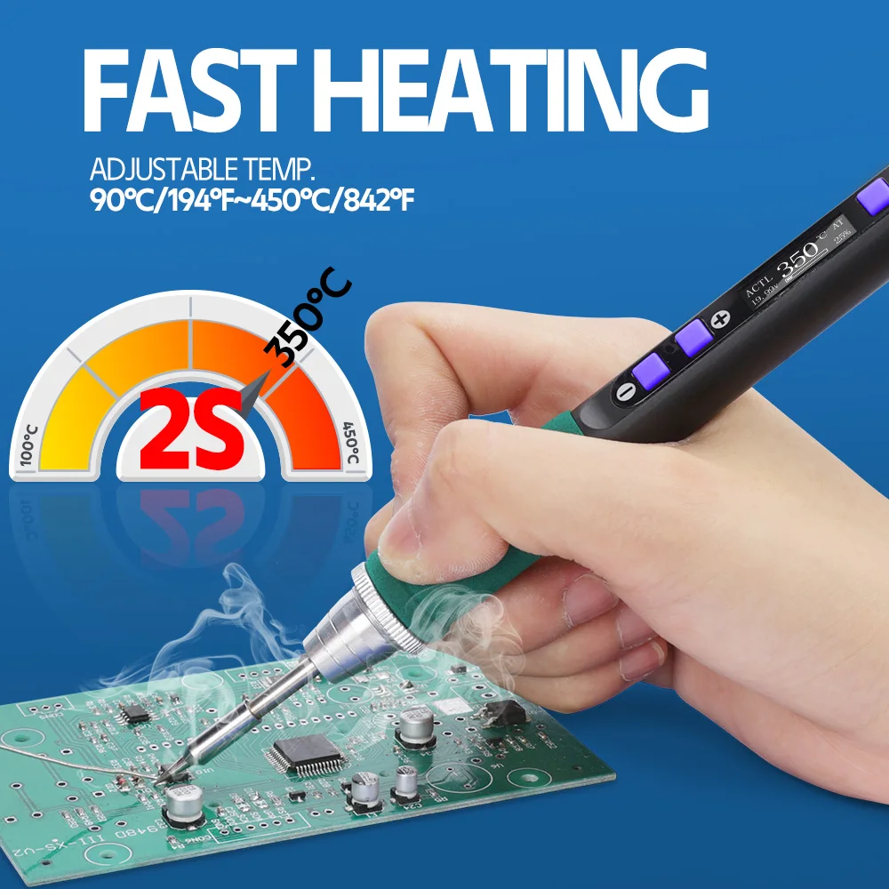 Demonstrace ohřevu pájecího pera