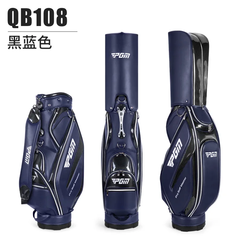 

PGM Golf Bag Stand for Men PU Waterproof Golf Staff Sport Pouch Holds 13 Clubs Leather Golf Bag 2022