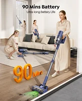 Aspirateur Sans Fil Laresar V11 NEW- 75000PA Puissance Ultra, 90 Min Autonomie, 650W Moteur, Batterie Amovible, Écran Intelligent avec Filtre HEPA et Lumière Verte - Pour Maison & Animaux 4