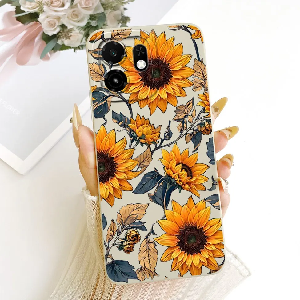 Luxury Floral Phone Case - Fashionable Silicone Cover with Cute Painted Design
