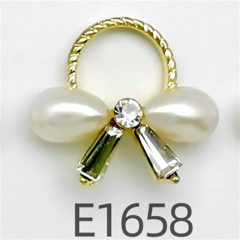 

Manicure Security Cartoon Lovely Uniform Color Nail Decoration Alloy Accessories Not Easy To Fade Bow Health