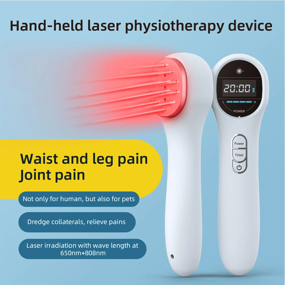 

Infrared Laser Physiotherapy Low Frequency Muscle Massager 650nm 808nm Red Light Therapy For Arthritis Knee Joint Pain Relief